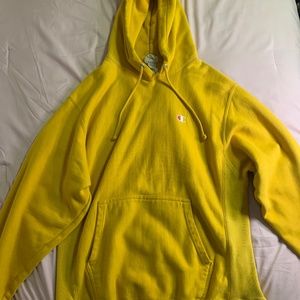 Medium Gold Reverse Weave Champion Hoodie